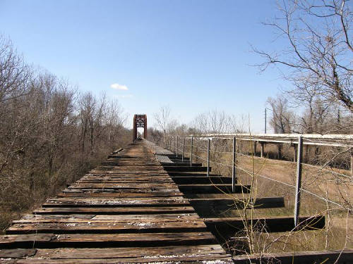 Austin County Wallis Tx Abandoned RR Thru Truss Bridge