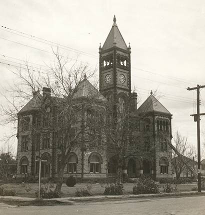 DeWitt County Courthouse, Cuero Texas old photo