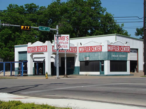 Waco TX - Old Gas Station Muffler Shop, 18th and Washington Avenue