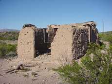 Adobes, west Texas ruins