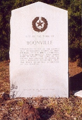 Boonville Texas centennial marker