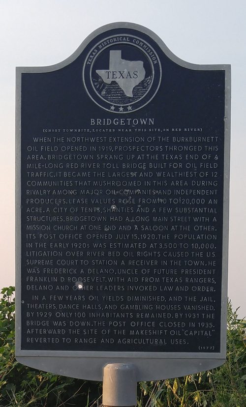 TX - Wichita County Bridgetown Historical Marker