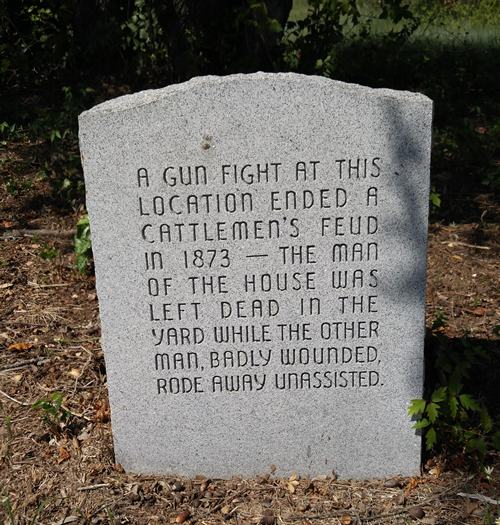 Carter, Texas - Gun fightstone marker