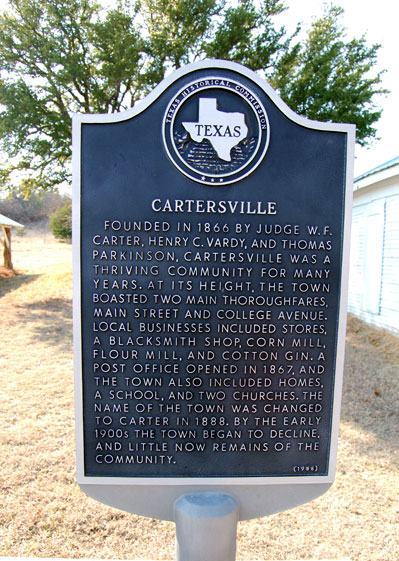 Cartersville Texas historical marker