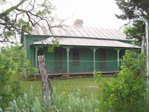 Content, Texas house with porch