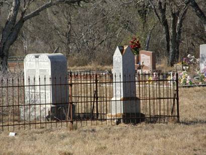 Frio Town Cemetery tombstones, Frio Town Tx 