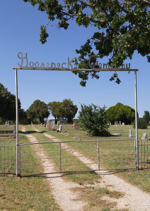 Young County TX - Gooseneck Cemetery Gate 