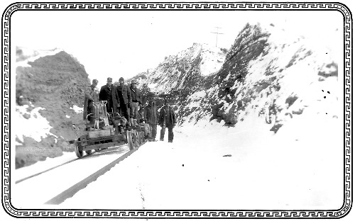 Quitaque Canyon TX - Section Crew in snow
