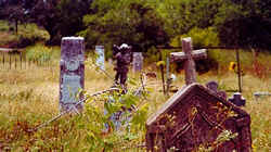 Mexican cemetery tombstones