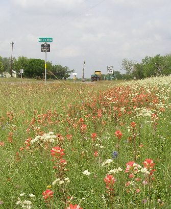 Helena TX City Limit Sign