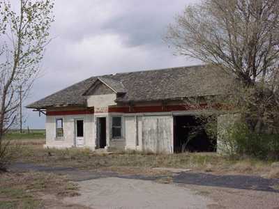 Old gas station in Perico, Texas