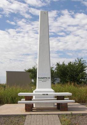 Ozark Trail  Obelisk in Tampico, Hall County, Texas
