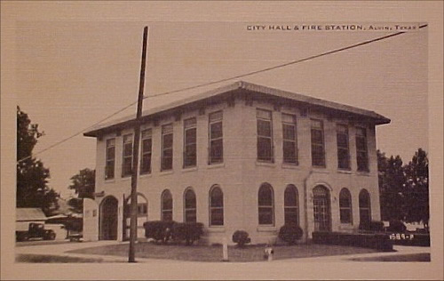 Alvin TX - City Hall old photo