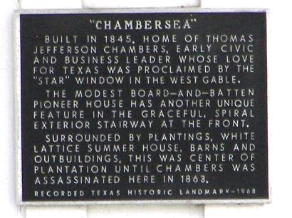 Anahuac TX - Chambersea historical marker