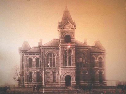 1897 Brazoria County courthouse original condition, Angleton, Texas 
