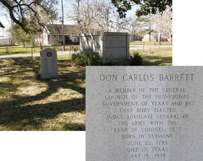 Brazoria Texas - Don Carlos Barrett Centennial Marker