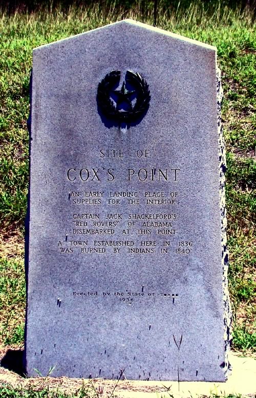 Site of Cox's Point Marker, Texas Gulf Coast