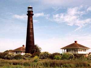 Bolivar lighthouse, Galveston, Crystal Beach, Texas