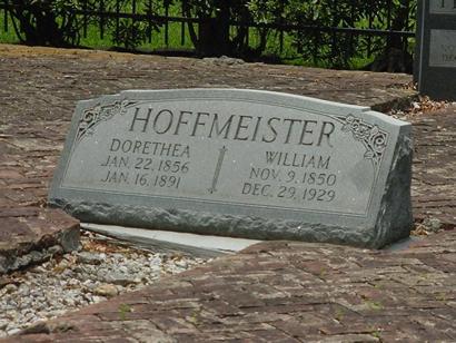 Hoffmeister family tombstone, Cypress Texas