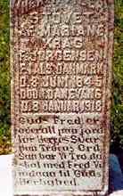 Old tombstone in Danevang Texas