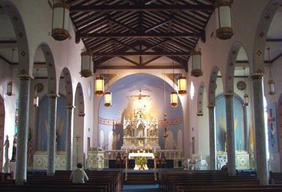 East Bernard TX - Holy Cross Catholic Church interior