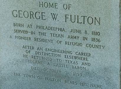Home of George W. Fulton Marker text