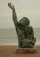 statue in memory of the Galveston 1900 storm