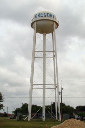 Gregory, Texas water tower