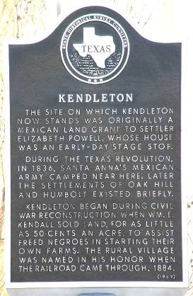Kendleton Tx Historical Marker