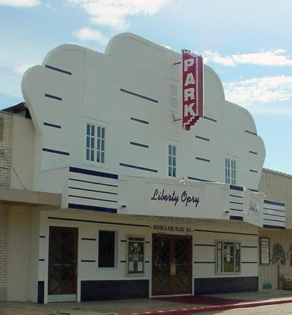 Former Park Theatre, now Liberty Opry in Liberty, Texas