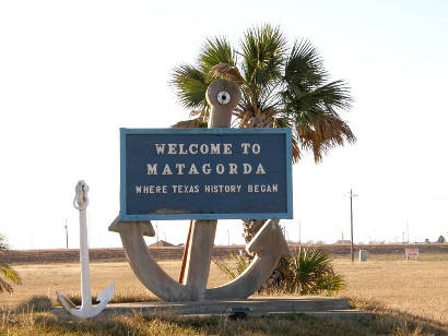 Matagorda Tx - Welcome Sign