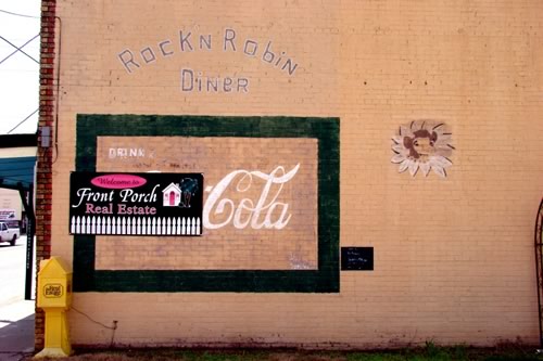 Needville Texas Diner Coca-Cola sign