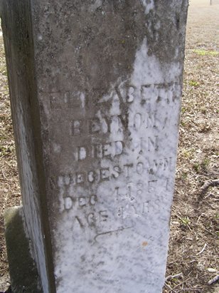 Nuecestown TX Cemetery Beynon