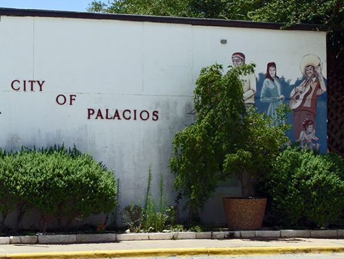 Palacios TX - City sign