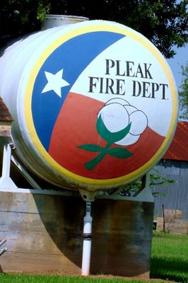 Pleak Texas - Fire Dept Sign 
