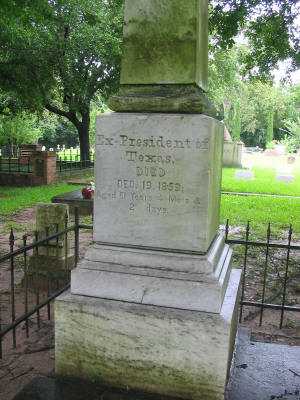 Morton Cemetery, Richmond, Texas - Ex-President of Texas Mirabeau B. Lamar tombsotne 
