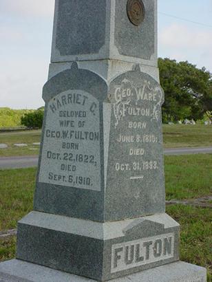 Fulton family obelisk, Rockport Cemetery, Texas 