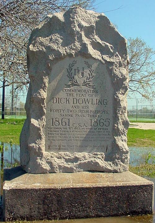 Dick Dowling Marker, Sabine Pass Cemetery, Texas