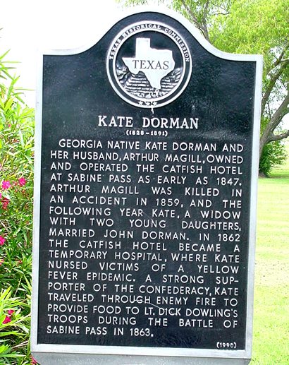 Kate Dorman Historical Marker in Sabine Pass  Cemetery