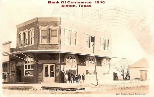 Sinton TX - Bank of Commerce, 1900s 