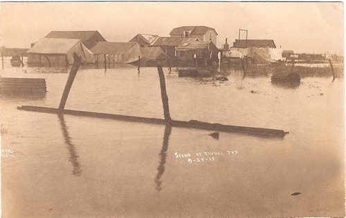 Tivoli Texas 1913 flood scene