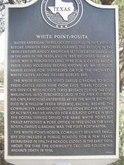 White Point / Rosita TX  Historical Marker