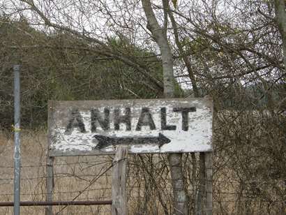 Anhalt, Texas painted sign