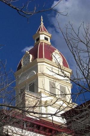 Bandera County Courthouse clock, Texas