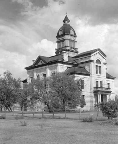 Bandera, TX - Bandera County Courthouse old photo