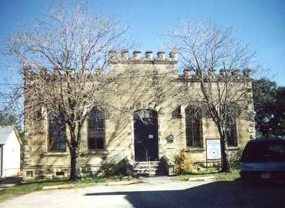 Former Bandera County jail, a stone jail, Bandera, Texas