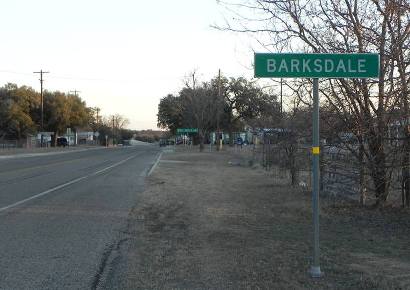 Barksdale Tx Road Sign