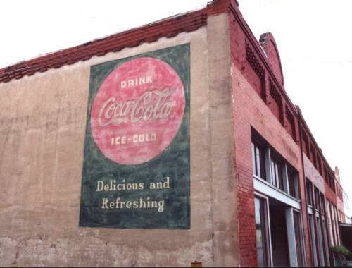 Coca Cola ghost sign, Bartlett, Texas