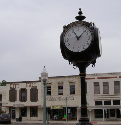 Burnet TX - Clock and City Hall