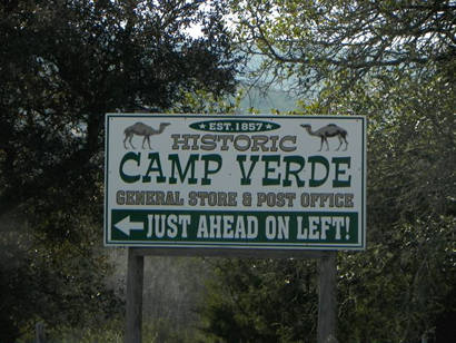 TX - Sign to Camp Verde General Store & Post Office